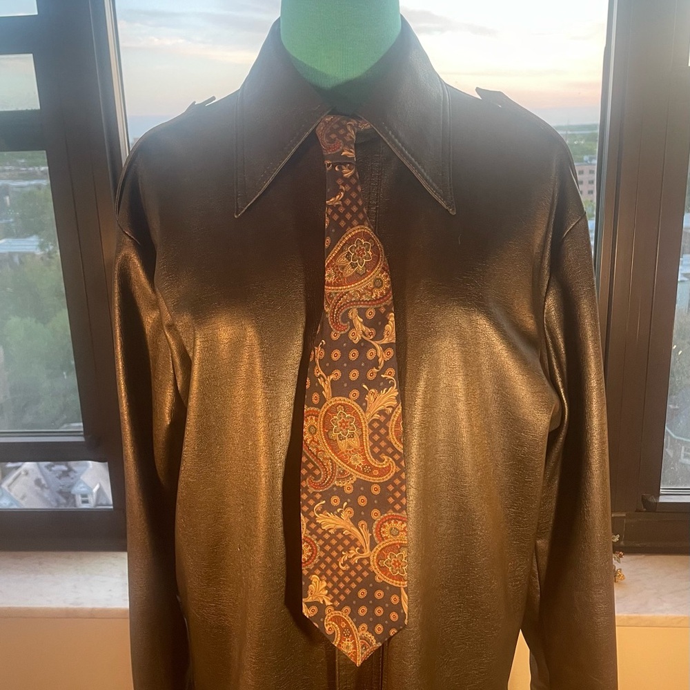 BILL BLASS Mens Tie Multi-Color Baroque Paisley